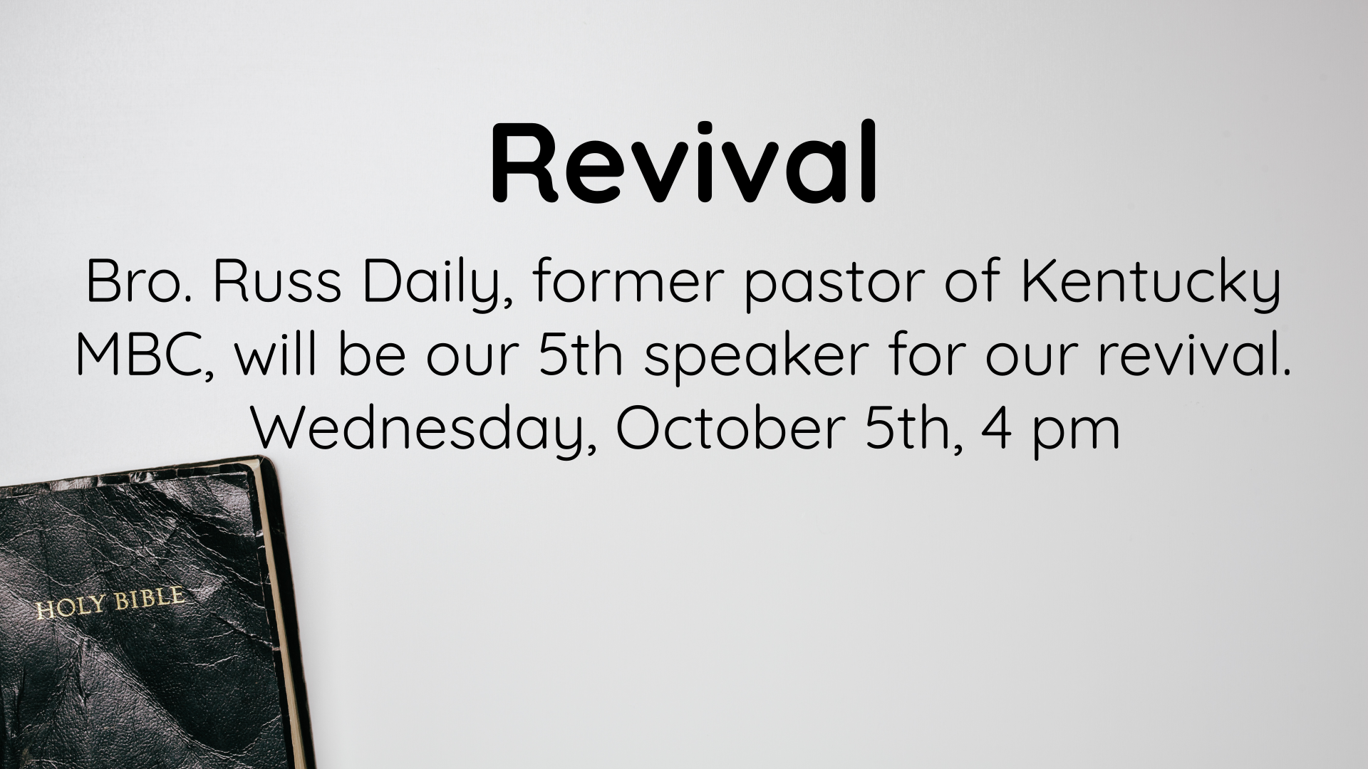 Revival - Bro. Russ Daily