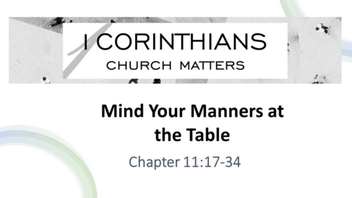 Mind Your Manners at the Table 