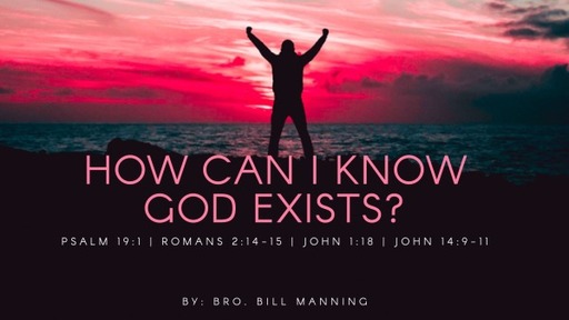 How can I know God Exist?