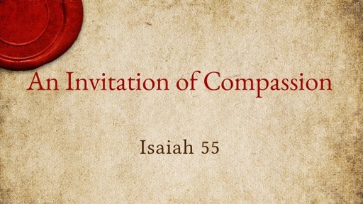 An Invitation of Compassion