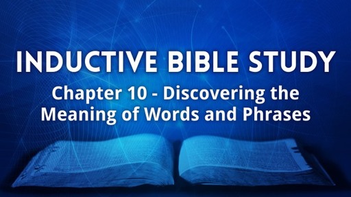 Chapter 10 - Discovering the Meaning of Words and Phrases