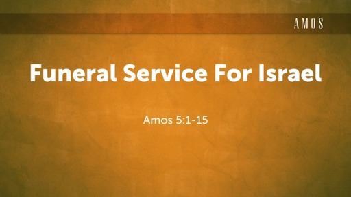 Funeral Service For Israel