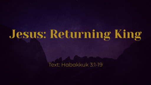 Jesus: Soon Coming King
