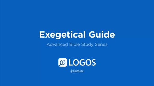 6. Exegetical Guide