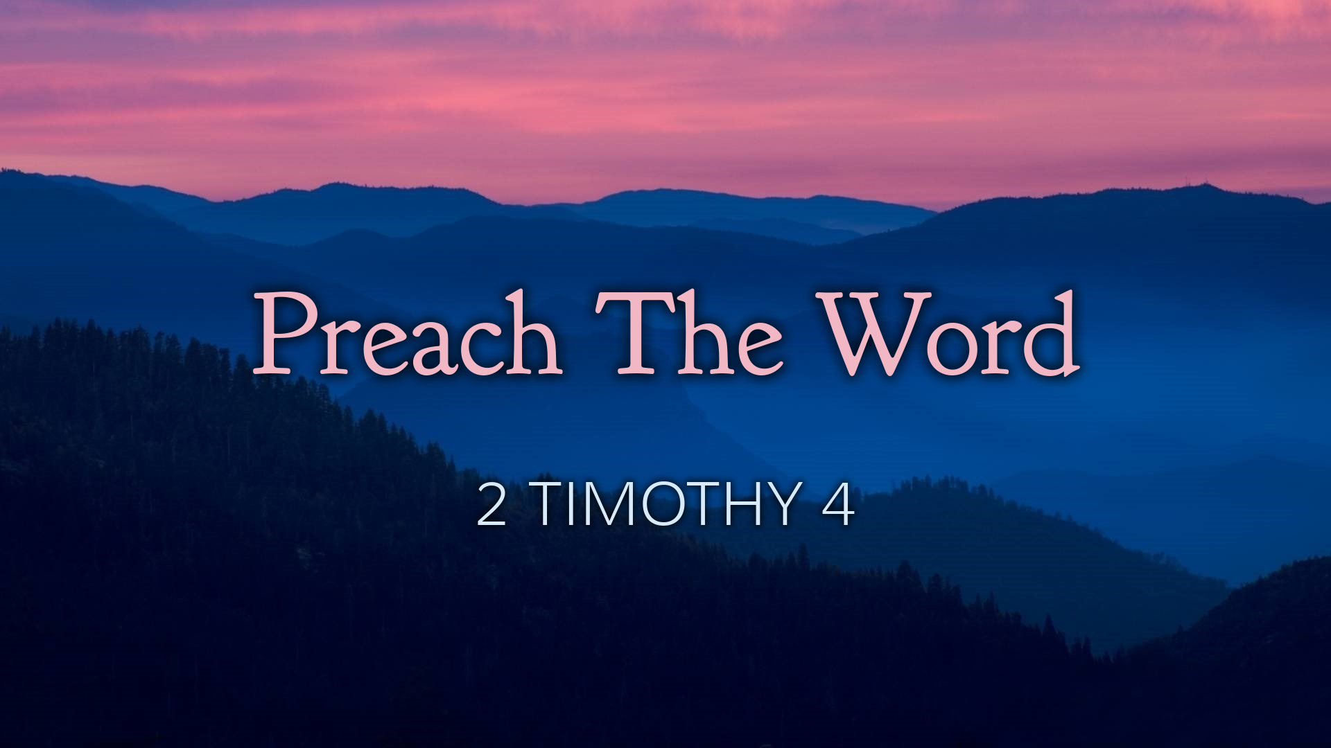 Preach The Word - Logos Sermons