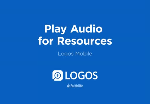 Play Audio for Resources