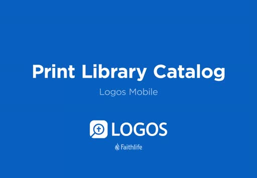 Print Library Catalog Mobile