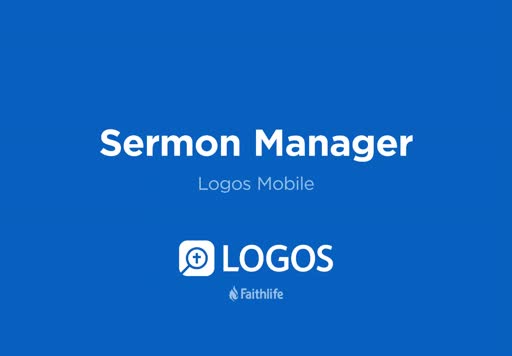 Sermon Manager Ipad