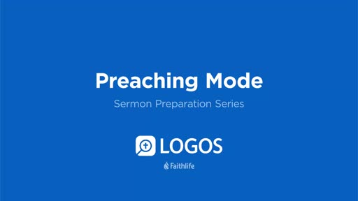 12. Preaching Mode
