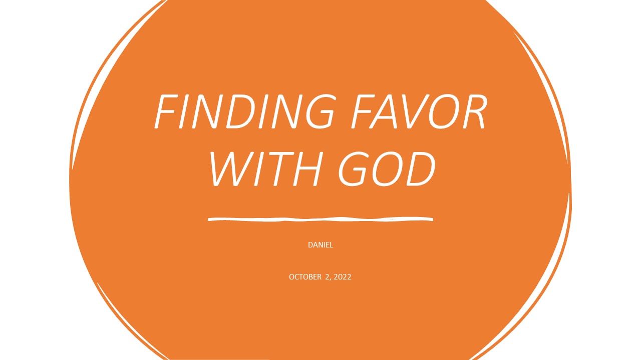 Finding Favor with God Logos Sermons