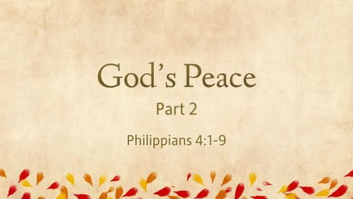 God's Peace Part 2