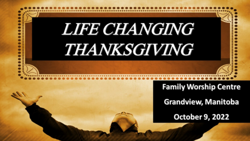 Life Changing Thanksgiving