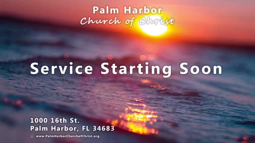 Why Blood. 10-09-22Am. Palm Harbor Church Of Christ LIVE Why Blood. 10-09-22Am. Palm Harbor Church Of Christ LIVE
