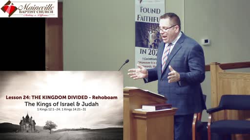 Lesson 24: The Kingdom Divided - Rehoboam