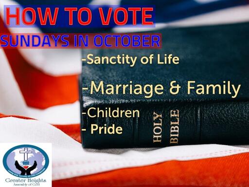 How To Vote-Marriage & Family