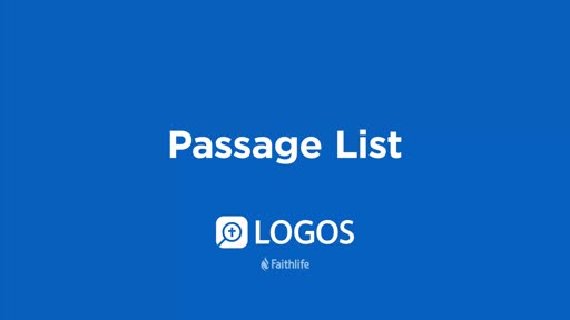 Passage List