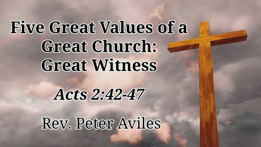 Five Great Values of a Great Church