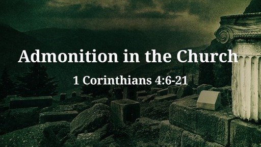 Admonition in the Church