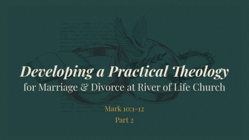 Developing a Practical Theology for Marriage & Divorce Part 2