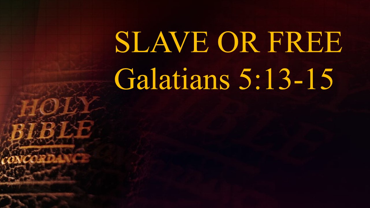 Slave or Free? - Logos Sermons