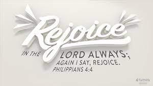 "Rejoice!"