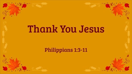 sermon on thank you lord