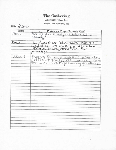 Gatheringprayer11 20 22