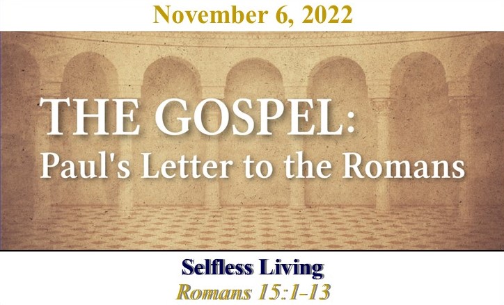 Selfless Living Logos Sermons selfless-living-logos-sermons