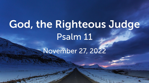 God, the Righteous Judge