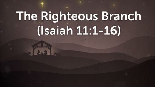 December 4, 2022 - The Righteous Branch (Isaiah 11:1-16)