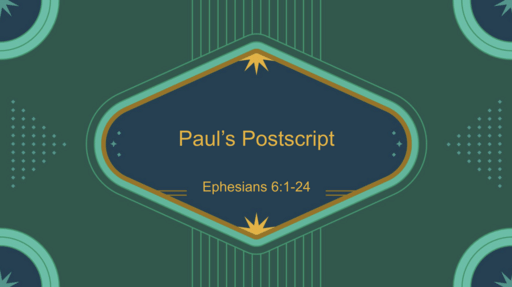 Paul’s Postscript