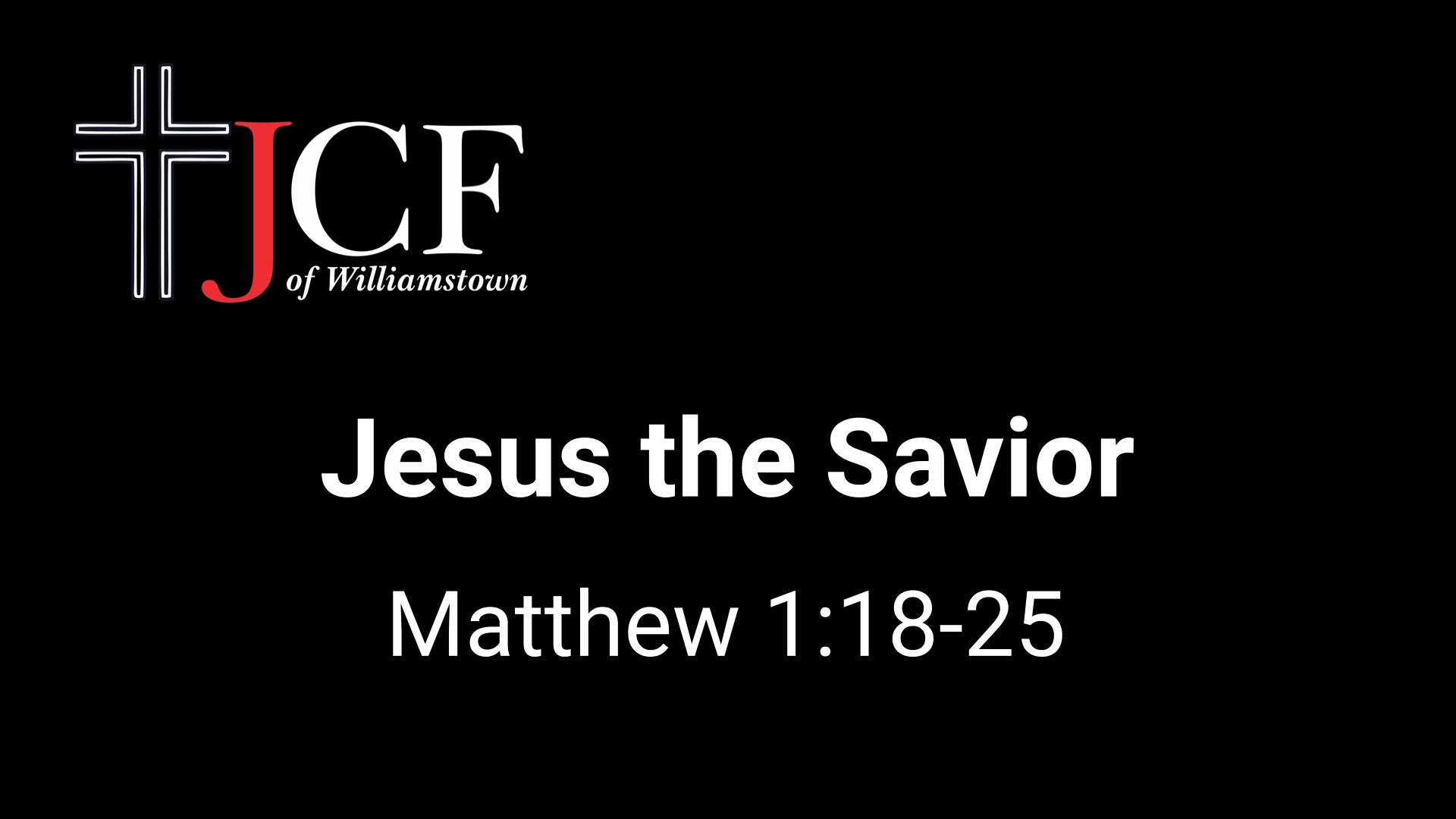 Jesus the Savior - Logos Sermons