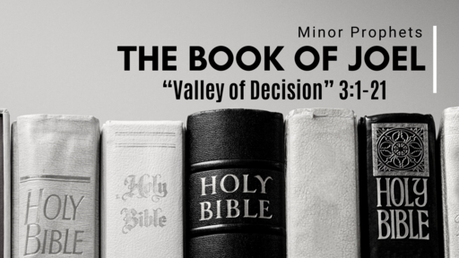 Joel 3:1- 21 "Valley of Decision", Sunday December 18th, 2022