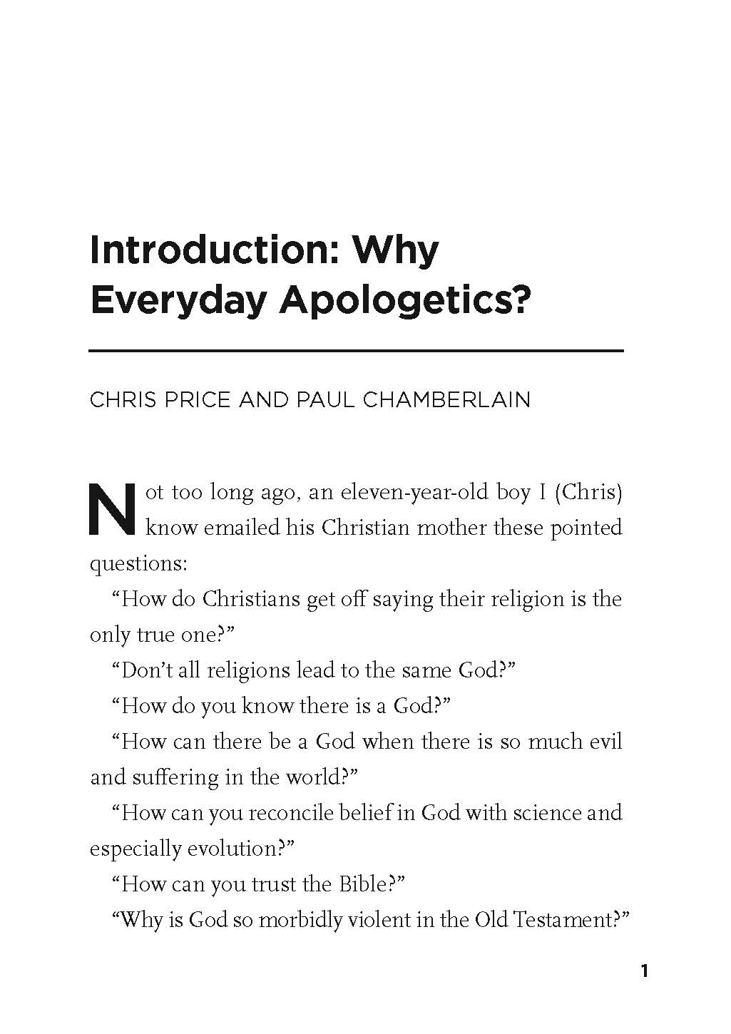 Everyday Apologetics: Answering Common by Chamberlain, Paul