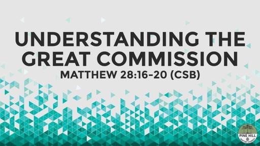 Understanding the Great Commission