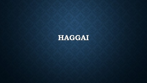 Haggai (1:12-15)