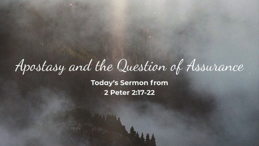 Apostasy and the Question of Assurance