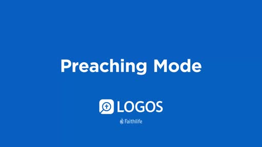 Preaching Mode