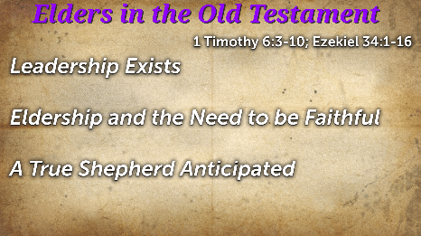 1 Elders in the Old Testament