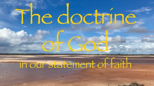 The doctrine of God (1)