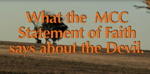 What the MCC Statement of Faith says about the Devil  by Trevor Shadbolt