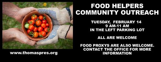 FOOD HELPERS FEB FOOD HELPERS FEB
