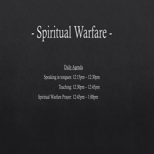 Spiritual Warfare