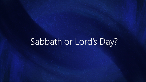 Sabbath; Lord’s Day; Rest; Work; Worship (Exodus 20:1–17)