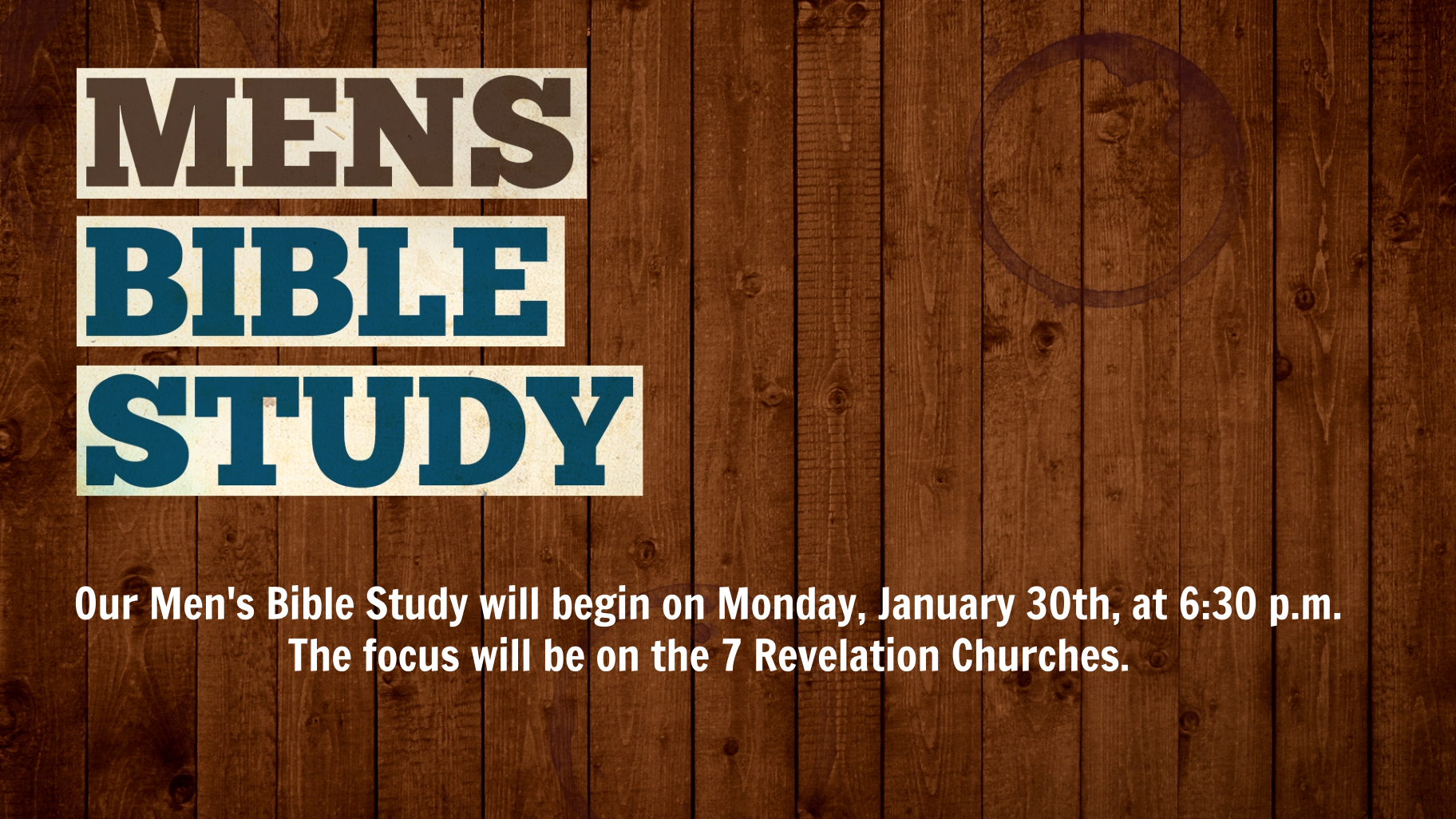 Men's Bible Study