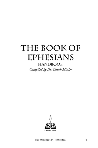 Ephesians Commentary Handbook
