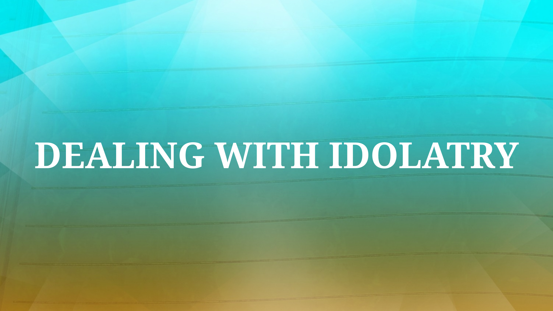 Dealing With Idolatry 2 5 23 AM Logos Sermons dealing-with-idolatry-2-5-23-am-logos-sermons