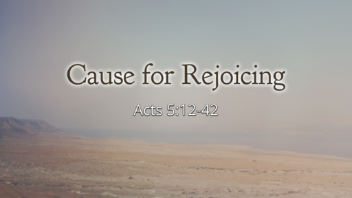 Cause for Rejoicing