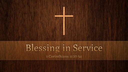 Blessing in Service