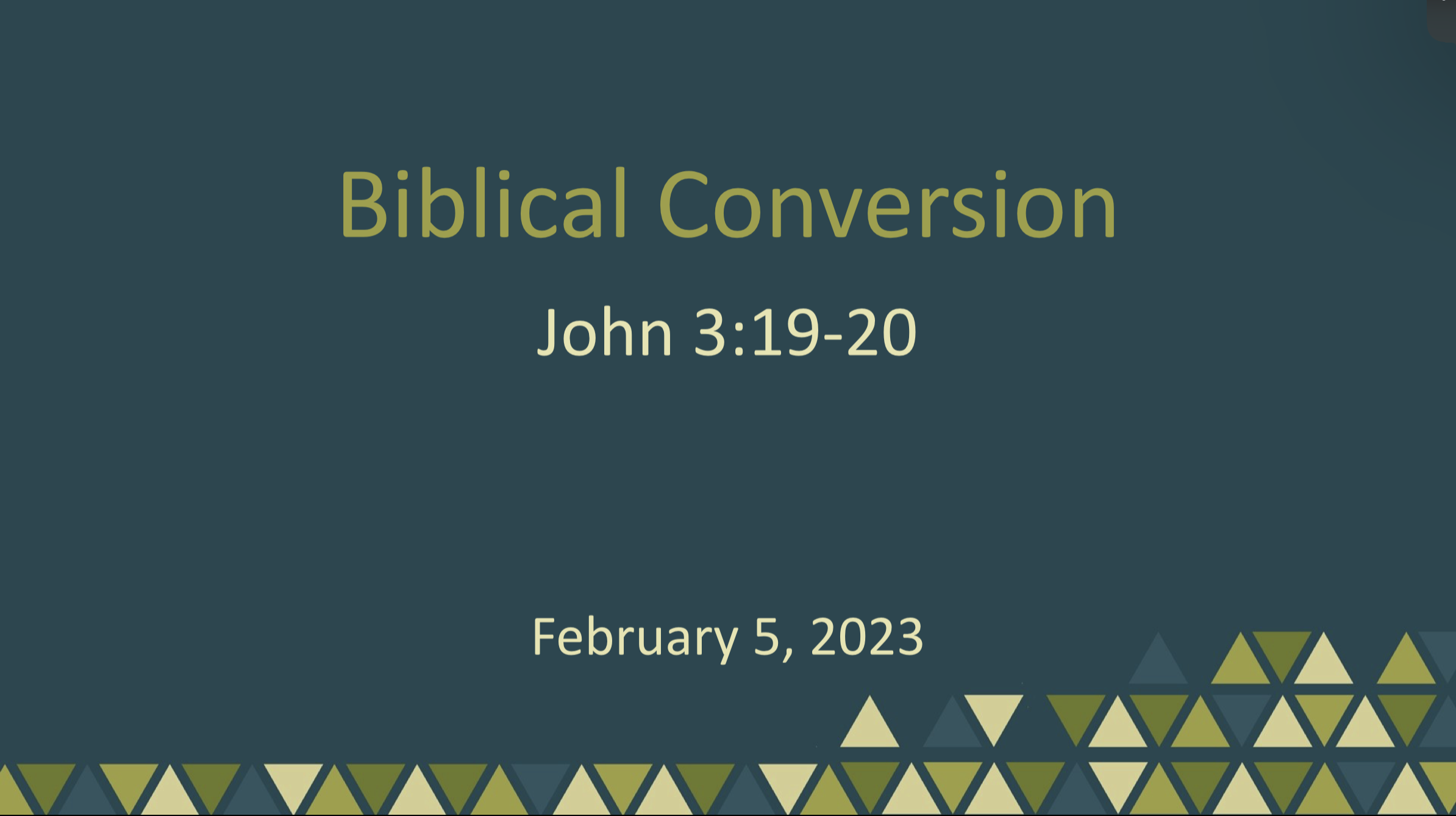 Biblical Conversion - Logos Sermons